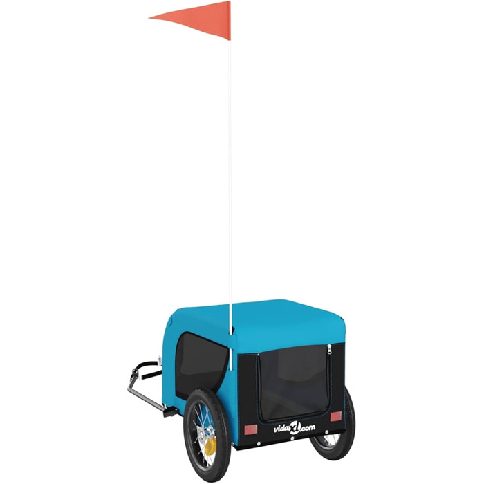 Фарм-причіп для велосипеда Gecheer, чорний, з оксфордської тканини, вантажопідйомність, для собак