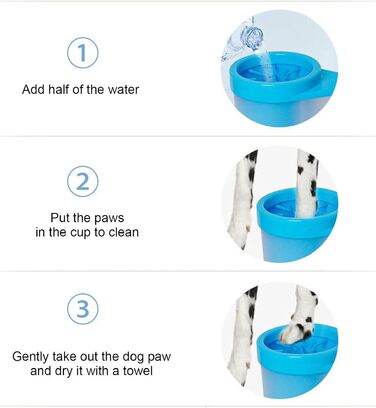 Підкладка для лап собак | Підкладка для лап тварин з силіконовою щіткою | Змінний очищувач для лап собак та котів, щітка для чищення лап тварин - середній (Fuß Cup - великий)