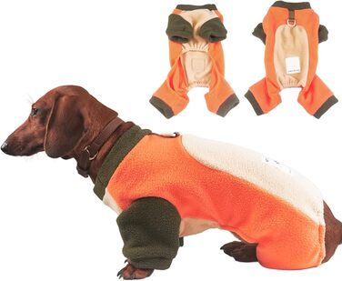 Теплий зимовий комбінезон для джек-расселів та інших порід собак, тепла куртка-комбінезон, оранжевий, 2XL