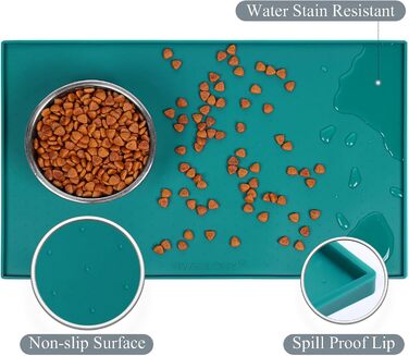 Підкладка під миску для собак та котів VIVAGLORY Grippymat, силіконова, велика (60x40 см)