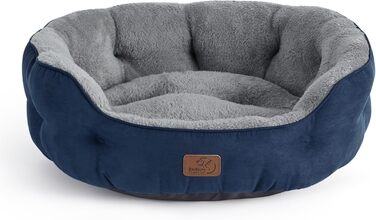 Ліжко для котів BEDSURE, двостороння подушка, 63x53x20 см, м'яке та пране, для котів і малих собак, темно-синє