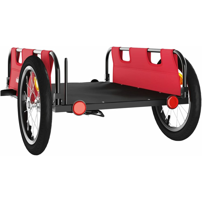 Причіп для велосипеда ARKEM, червоний, оксфордська тканина, з кулачковим з'єднанням, для собак та перевезення вантажів