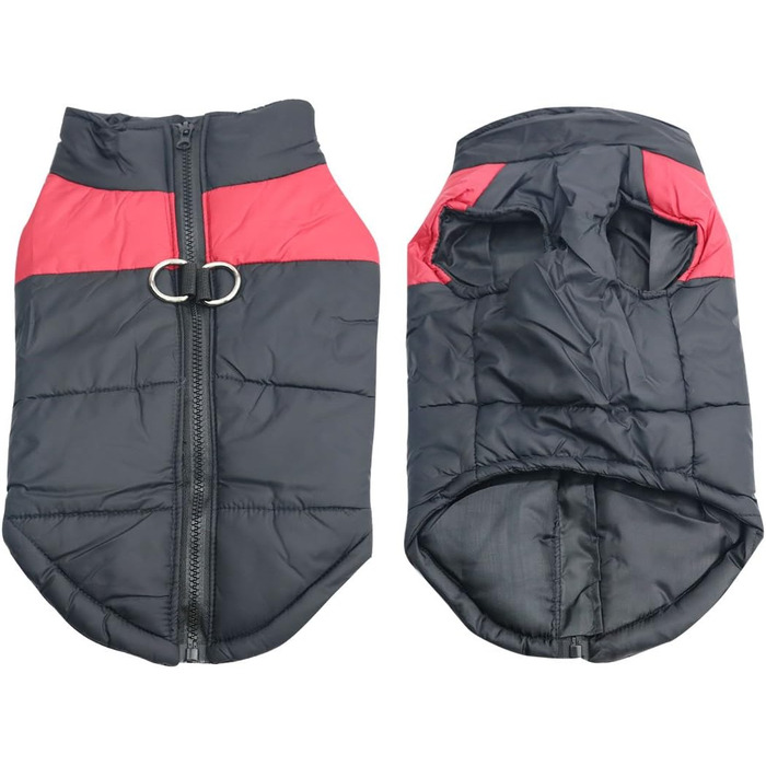 Теплий зимовий одяг для собак Idepet: водонепроникна куртка для собак маленьких, середніх та великих порід (XL, Червоний)