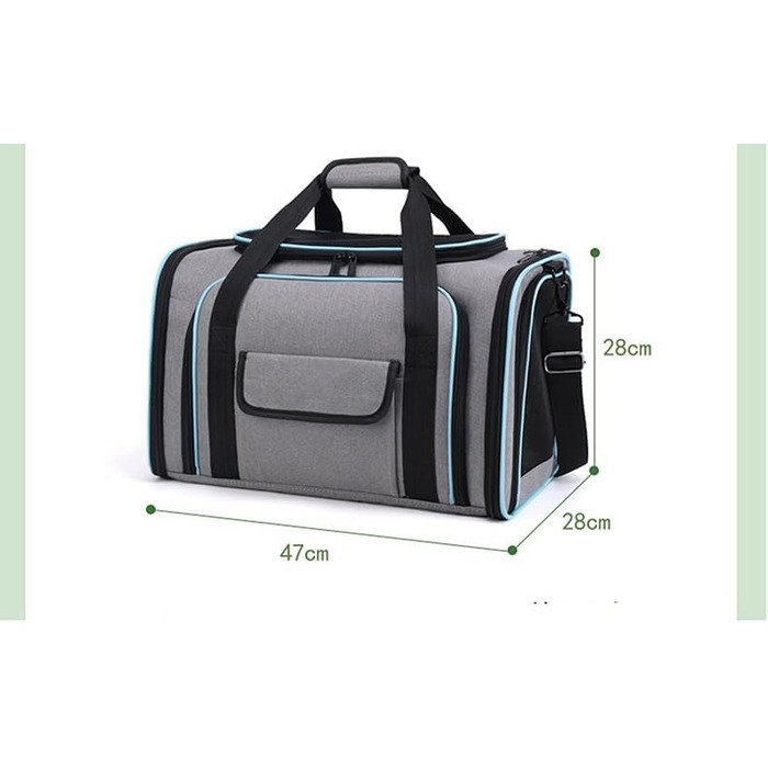 Транспортна сумка для котів та собак EBLIN, складна, до 8 кг, з регульованим ременем