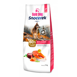 Корм для собак Gold Dog Snocerek 15 кг (яловичина, лосось, овочі), без птиці