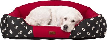 Собаче ліжко Hobbydog XLKRLCZK2 - велике, 84 x 65 см, червоне, для собак XL