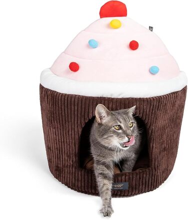 Ліжко для собак і котів NANDOG Insta Fun Specialty, шоколадний капкейк, 45,7 см