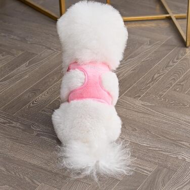 Шлея та повідець Juicy Couture Bling Velours для собак і котів, рожевий, розмір S