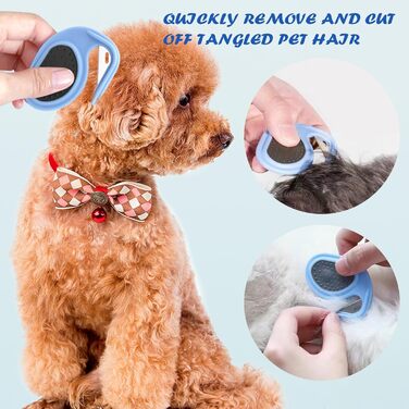 Гребінець для вичісування котів та собак, 4 шт. - для видалення котушок шерсті