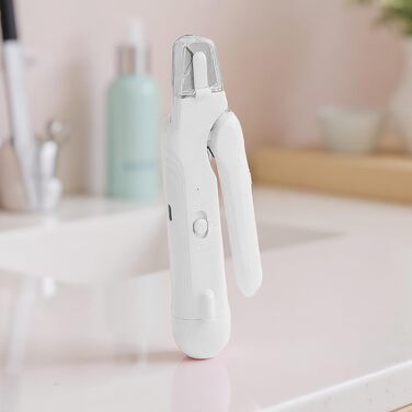 Електричний триммер для нігтів собак і котів з LED-підсвічуванням | Триммер та шліфувальник для догляду за лапами та цуценятами | Білий