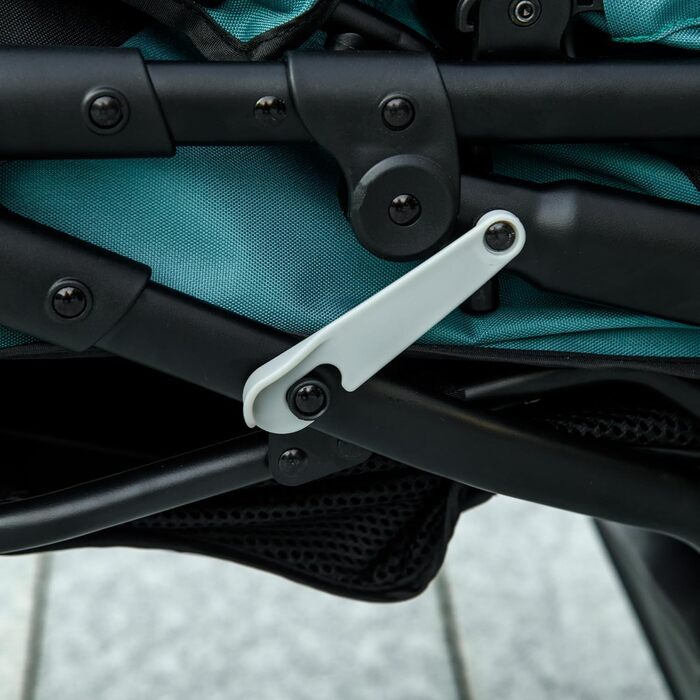 Візок для собак та котів PawHut - розкладний, до 20 кг, з великими колесами та кошиком для зберігання, темно-зелений