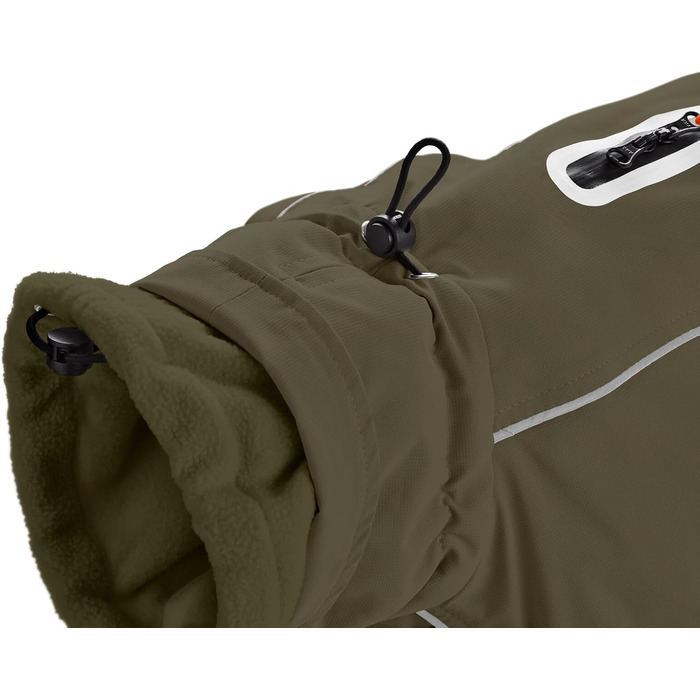 Теплий водонепроникний жилет для такси HUNTER NORDBY оливкового кольору, розмір 33, для маленьких собак з довгим тілом