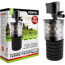 Внутрішній фільтр Aquael Turbo 1000 N, чорний, для акваріума