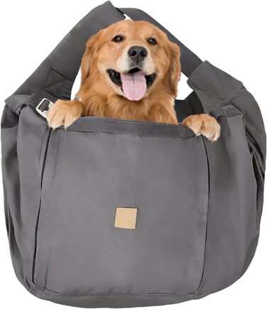 Рюкзак-переноска для собак, котів: м'яка підкладка, легка тканина, зручний дизайн | Аксесуар для подорожей, вихідів на природу, прогулянок | Сірий