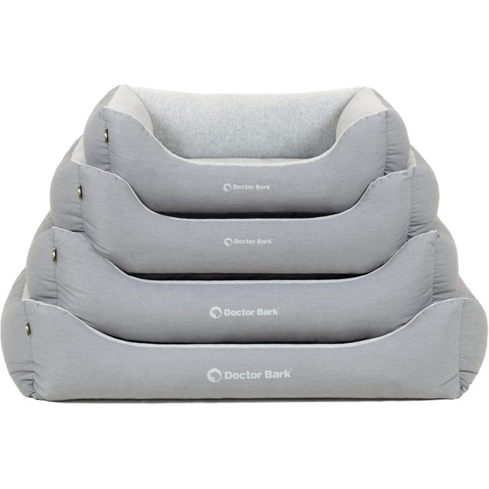 Килимок для собак Doctor Bark, плюшевий та м'який, середній, 86x65 см, сірий, Made in Germany