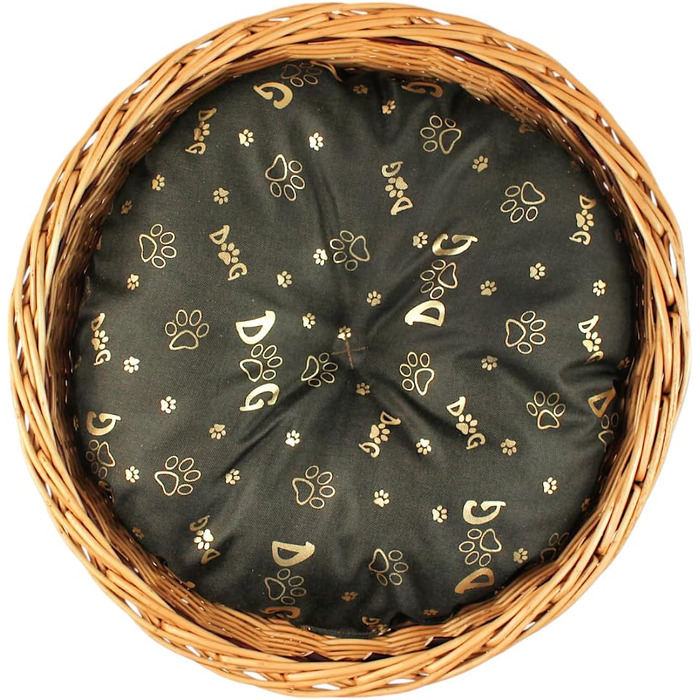 Кігтеточка-лежанка для котів та собак: кругла, з прутиків верби, 2 поверхи, з подушкою (47x47x45 см)