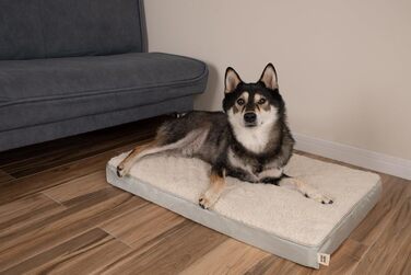 Килимок для собак Best Pet Supplies: м'який, ортопедичний, водонепроникний, 104x74x10 см (Бежевий)