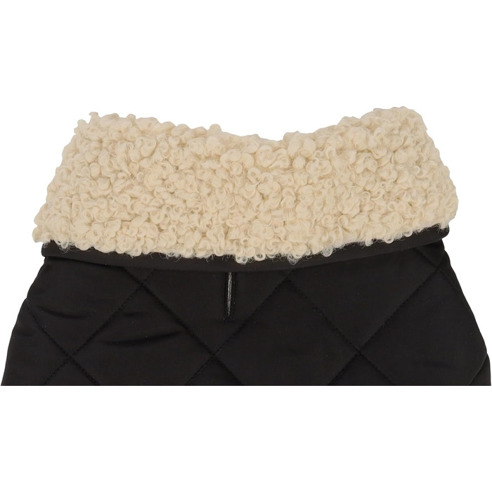 Теплий зимовий одяг для собак Flamingo Bonnie – чорний, розмір 55 см – преміум якість, водонепроникний, з плюшевою підкладкою