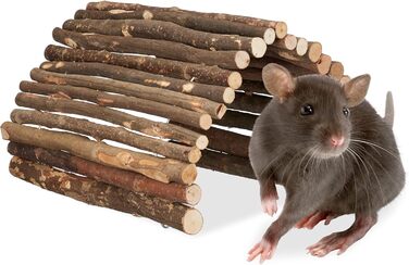 Міст для кроликів та морських свинок Relaxdays Nagerbrücke Holz, 40 x 65 см, дерев'яний, гнучкий, аксесуар для клітки