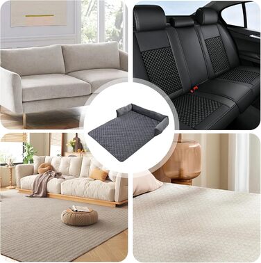 М'яке ліжко для собак - захист дивану, пухке подушкове покриття для великих, середніх та маленьких собак, плюшевий килимок для собак 75*75 см