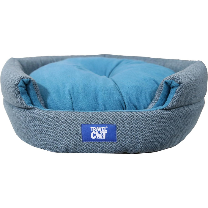 Будиночок для кота Travel Cat Meowbile, трансформер, синій, M, 63,5x45,7x43,2 см, якісний котячий дім і лежак для дому