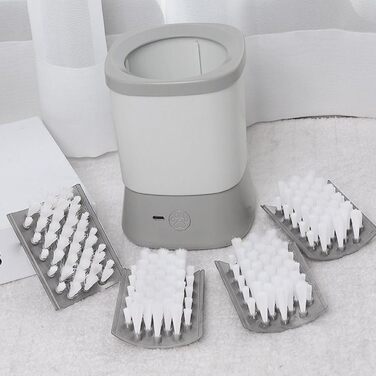 Очищувач лап для собак Lnhgh: мийка для собак, анти-розбризкування, 2 швидкості, сірий