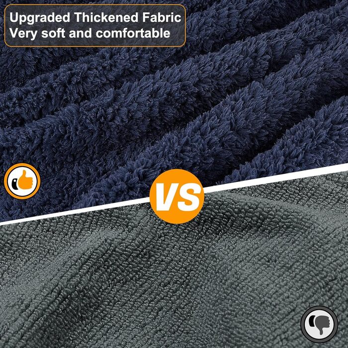 Рушник для собак Bienbee, XXL, швидковисихаючий, супер вбираючий, блакитний