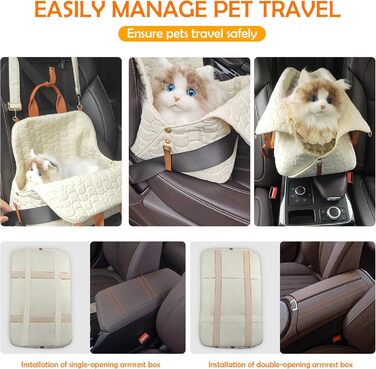 Трансформер для собак та котів ALLSOPETS: переноска, сумка-шоппер, автокрісло з безпечним ременем та кишенями. Біла переноска для маленьких тварин.