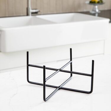 Підставка для годівлі собак Waggo з мискою, керамічна, піднята, маленька, матова біла