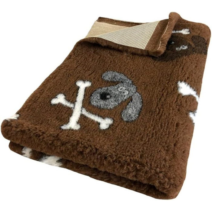 Лежанка для собак Elropet Premium: коврик, килимок, лежанка для маленьких та великих собак, неслизька, розмір M (100x80 см), колір коричневий