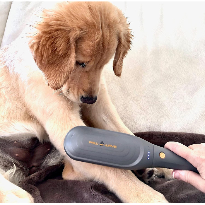 PAW WAVE Buzz терапевтична щітка з вібромасажем для собак і котів, для зняття напруги та покращення кровообігу, масажер для м'язів домашніх тварин