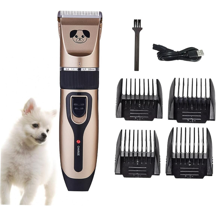 Ножиці для собак Beavorty з керамічним лезом, R-подібний кут, тиха та потужна модель для безпечного догляду за шерстю