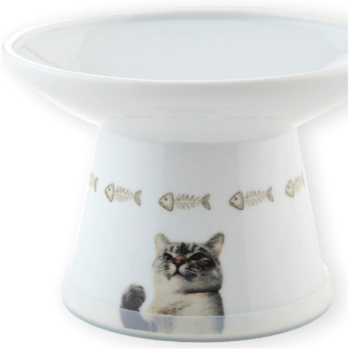 NECO ICHI миска для котів, екстра широка, піднята, лімітована серія Nala Cat