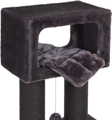 Дряпка-кігтеточка CanadianCat Columbia для котів, 60x36x110 см, антрацит
