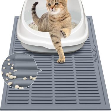 PetNova водонепроникний килимок для котячого туалету, гумовий, легко миється, 61x38,1 см