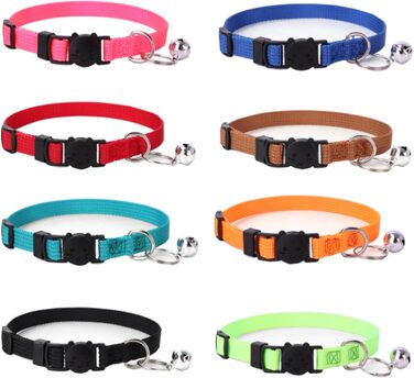 Індивідуальний ошийник для кота з дзвіночком, лазерним гравіюванням, нічним відбиттям, нейлоновий ошийник, милий ошийник з квітковим візерунком, анти-втрата для котів (нейлон)