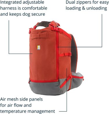 Рюкзак-переноска для собак Ruffwear Hitch Hiner, Red Clay, X-Small