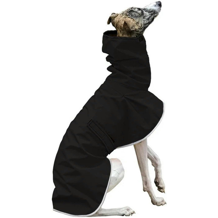 Водонепроникна тепла куртка для віндхундів на зиму, регульована, флісова, для великих та середніх собак (Оранжева, L)