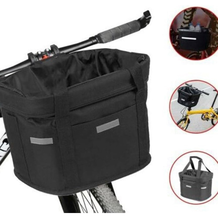 Кошик для велосипеда Gettimore для тварин, собак, знімний, складний, 35 x 27 x 26 см