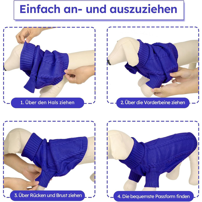 Теплий пуловер для собак маленьких порід Queenmore: такса, французький бульдог, чихуахуа, коргі, колір зелений