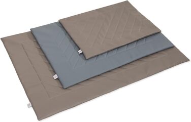 Килимок для собак BARRY & LUCY: лежанка, килимок в авто, килимок для годування. Легкий догляд, водонепроникний, штучна шкіра (55x75/75x55, чорний)