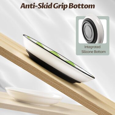 Набори мисок для котів з кераміки з силіконовим дном (4 шт.) - антиковзаючі, безворсові, для корму та води