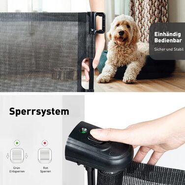 Захист для сходів Hawthyhome: розтяжне дитяче та для тварин (140см, Чорний)