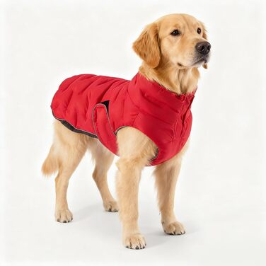 Зимова куртка для собак Mante, тепла пуховка для собак та котів. Міцна в'язана куртка з м'якого матеріалу для комфорту та тепла. (М'ятно-зелений, ) М'ятно-зелений (S, Червоний)