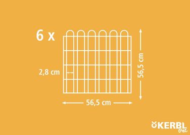 Манеж для домашніх тварин Kerbl з дверцятами та сіткою