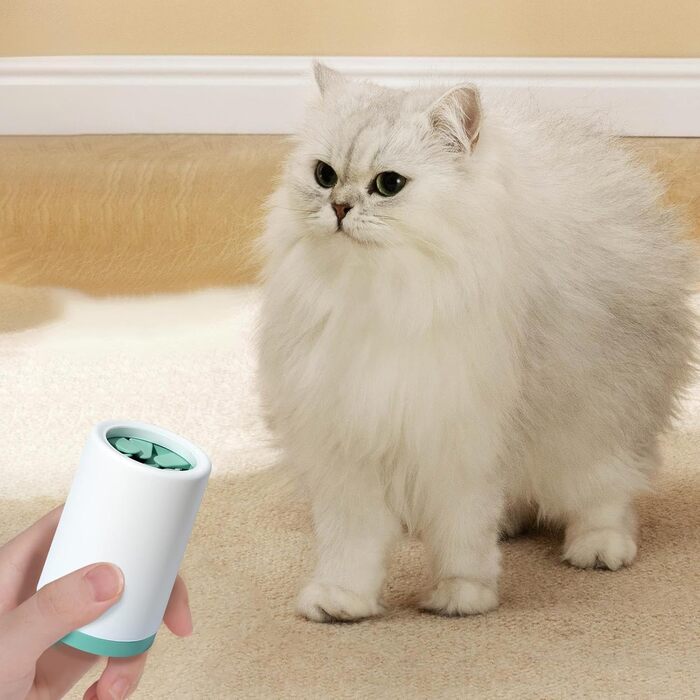 Очищувач лап для собак Hogvinnatil – мийка лап для собак, очищувач бруду, щітка для собак, машина для миття лап, екологічний (зелений, Pe)