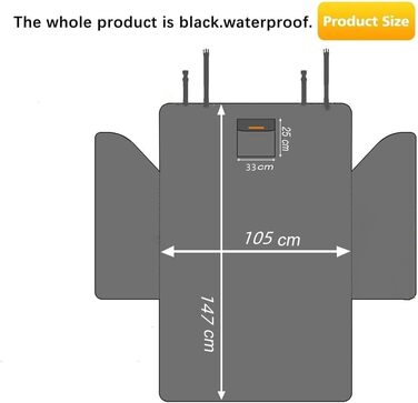 Захист багажника для собак Mercedes E-Klasse W214 (Седан/Універсал) з 8/2023, водовідштовхуюча підстилка для багажника, 175*105 см