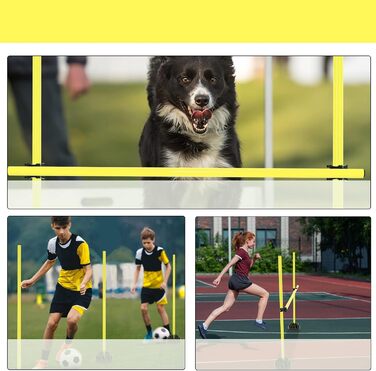 Набір стрибкових стержнів LZQ: Стрибки, Дриблінг, Гнучкість. Ідеально для спорту та школи. Зелено-жовтий колір