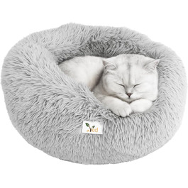 Заспокійливе ліжко для собак Mittel – пухка матрацна подушка проти тривоги для вашої тварини, для переноски, миється, з антиковзною основою, сірий, 50 x 50 x 20 см