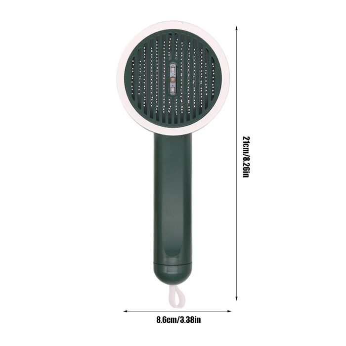 Щітка для котів Katzen Striegelbürste: делікатне розчісування з функцією розплутування, не слизька, з UV-захистом, білий/зелений